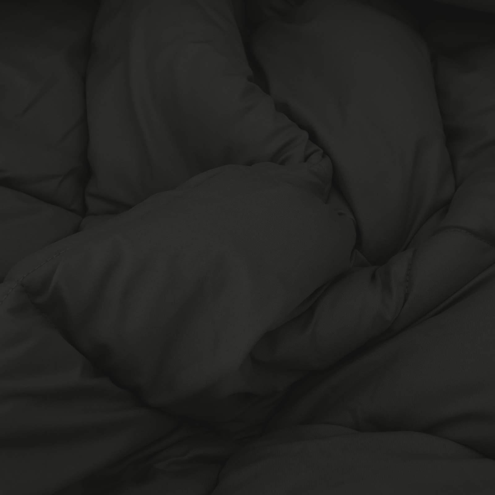 Winterbettdecke 220 x 240 cm 450 g/m² Schwarz und Anthrazit