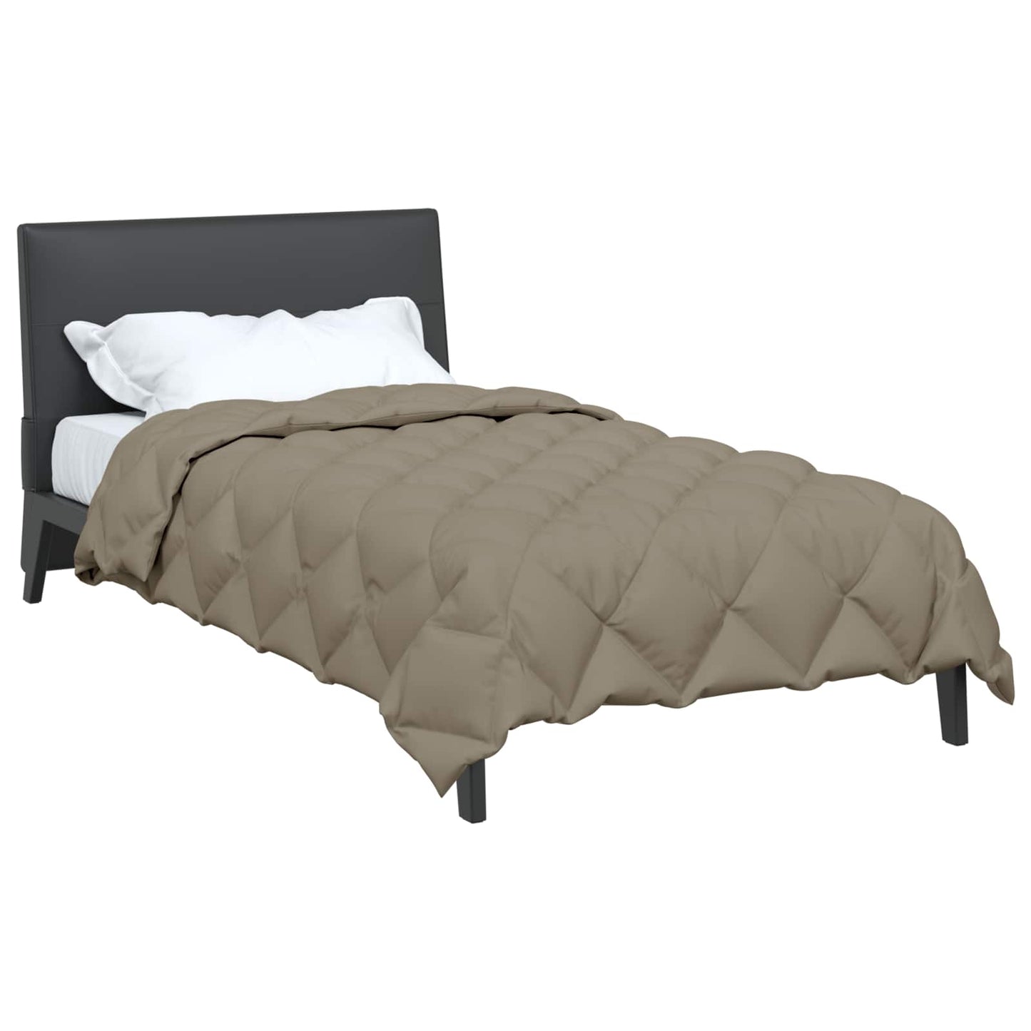 Winterbettdecke 140 x 200 cm 450 g/m² Hellgrau
