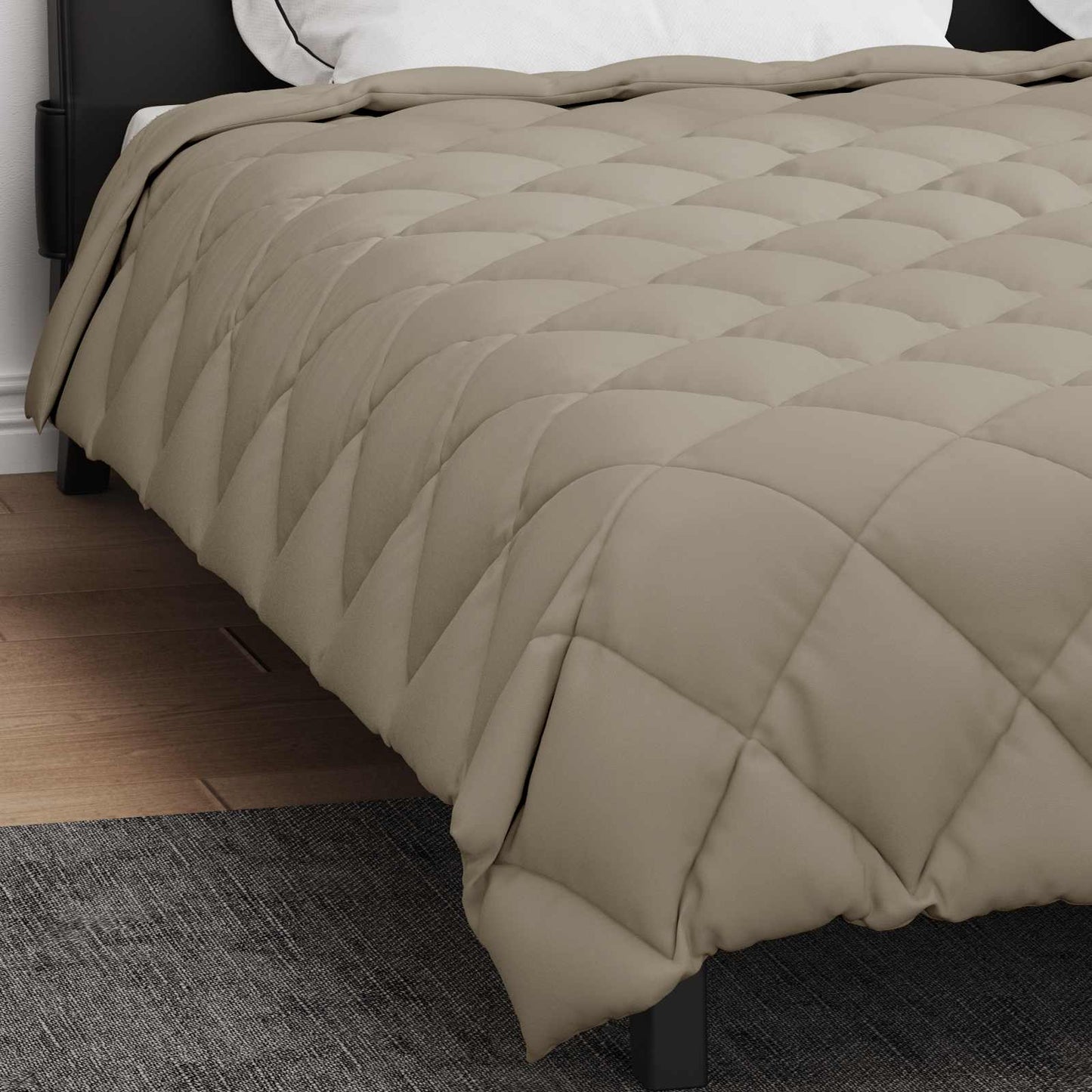 Winterbettdecke 200 x 220 cm 450 g/m² Hellgrau
