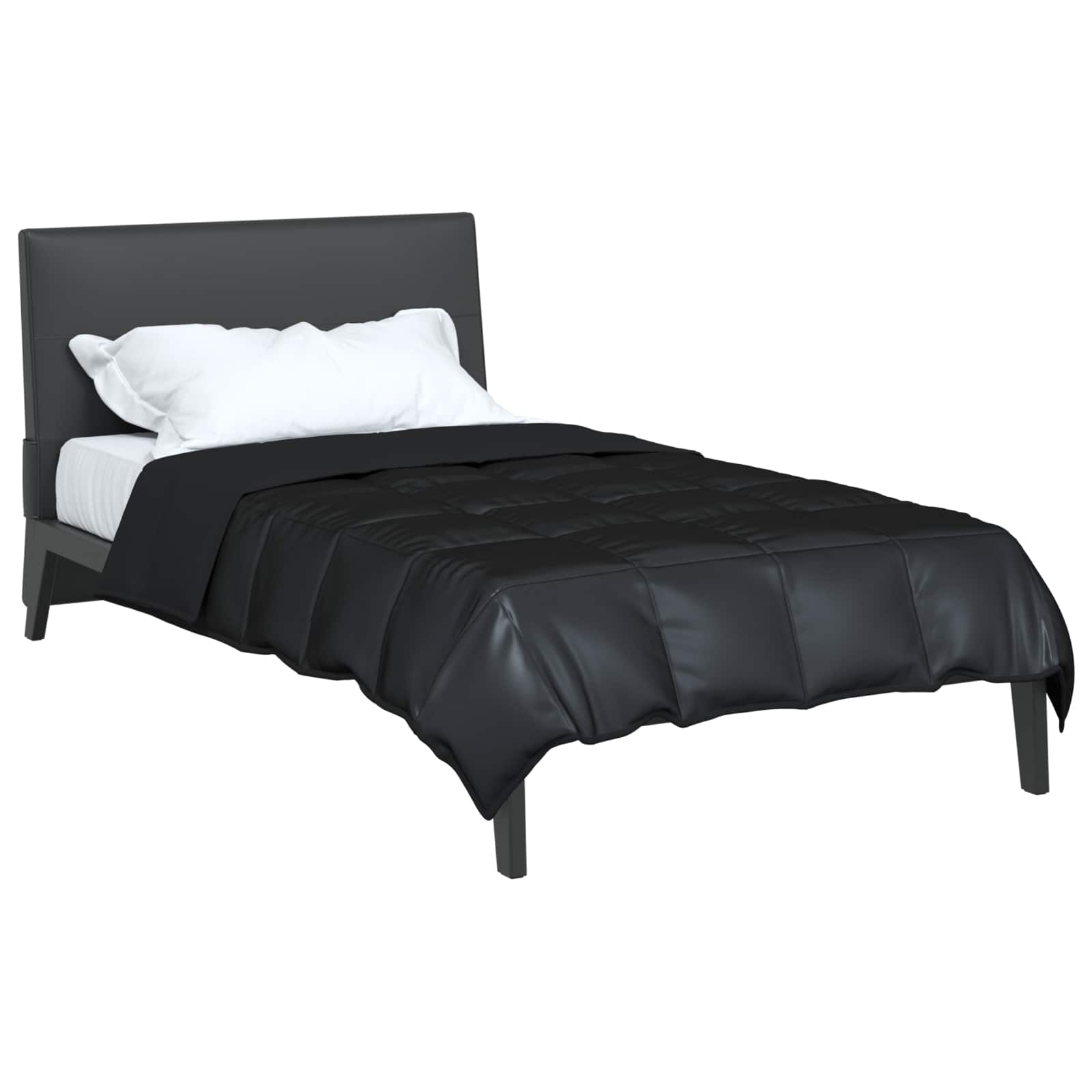 Ganzjahresbettdecke 155 x 220 cm 300 g/m² Schwarz
