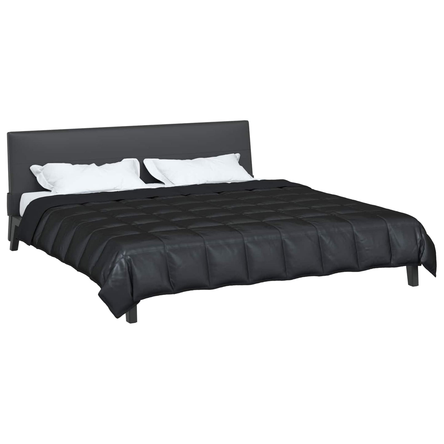 Ganzjahresbettdecke 200 x 220 cm 300 g/m² Schwarz