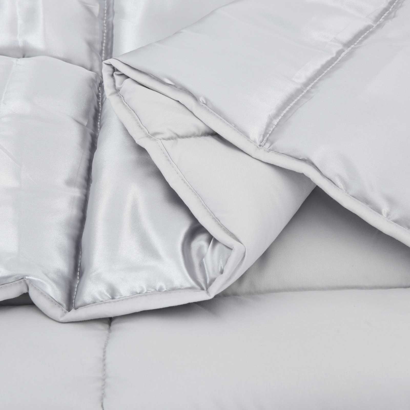 Ganzjahresbettdecke 155 x 220 cm 300 g/m² Silber