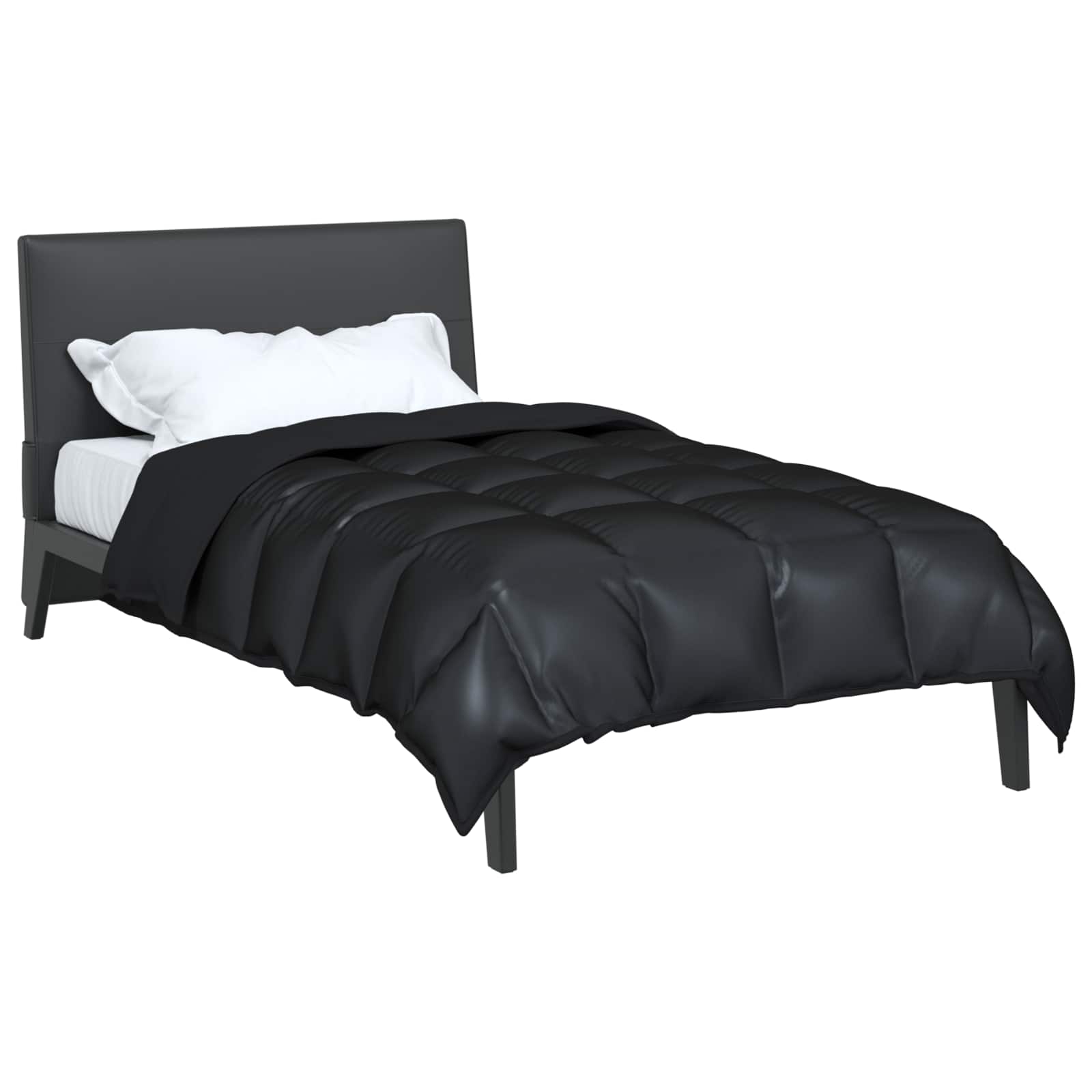 Winterbettdecke 155 x 220 cm 450 g/m² Schwarz
