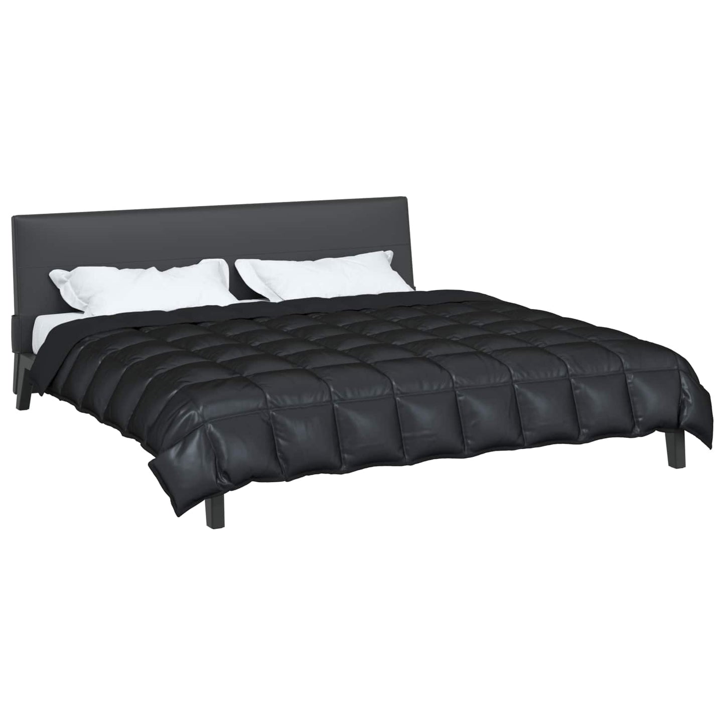 Winterbettdecke 200 x 220 cm 450 g/m² Schwarz