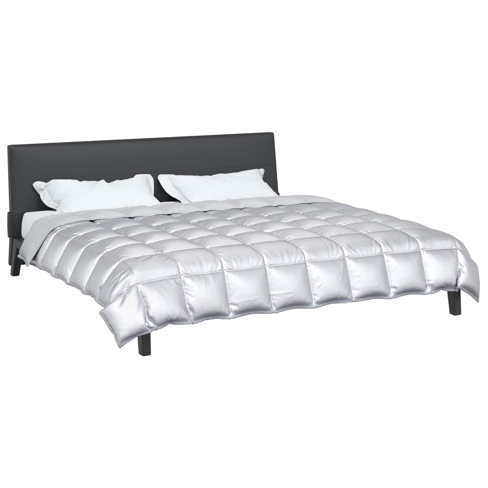 Winterbettdecke 200 x 220 cm 450 g/m² Silber