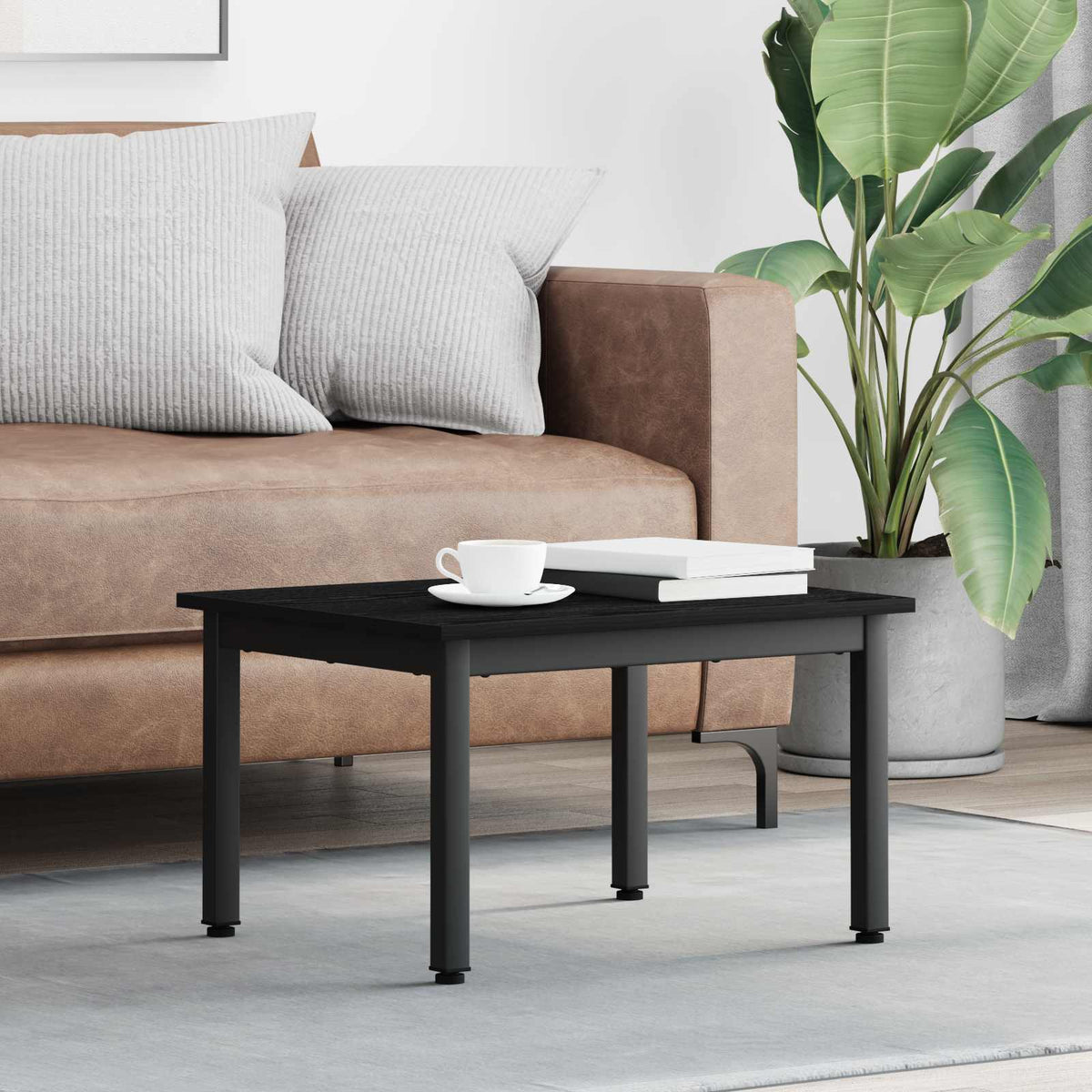 Couchtisch Schwarz Eichen-Optik 60 x 50 x 36 cm Holzwerkstoff
