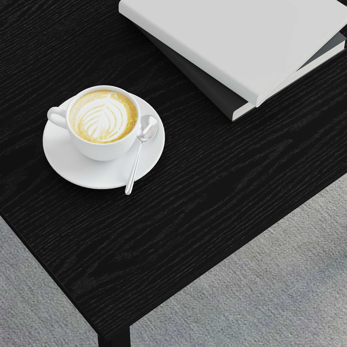 Couchtisch Schwarz Eichen-Optik 60 x 50 x 36 cm Holzwerkstoff