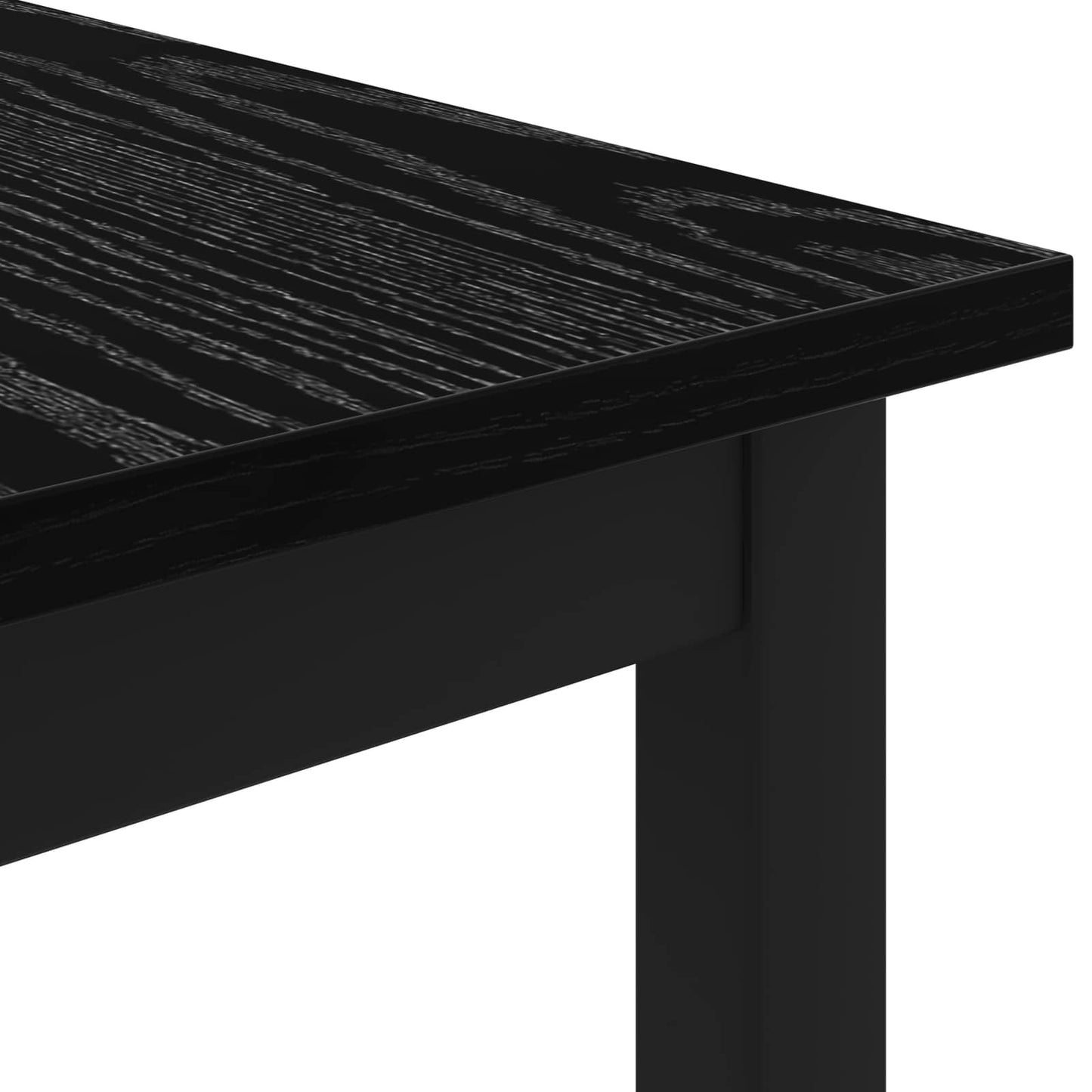 Couchtisch Schwarz Eichen-Optik 70 x 50 x 36 cm Holzwerkstoff