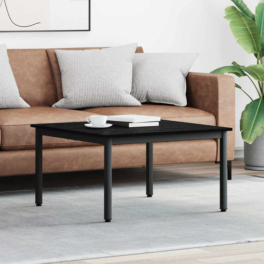 Couchtisch Schwarz Eichen-Optik 80 x 80 x 45 cm Holzwerkstoff