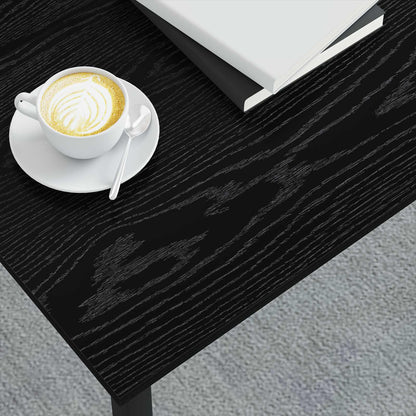 Couchtisch Schwarz Eichen-Optik 80 x 80 x 45 cm Holzwerkstoff