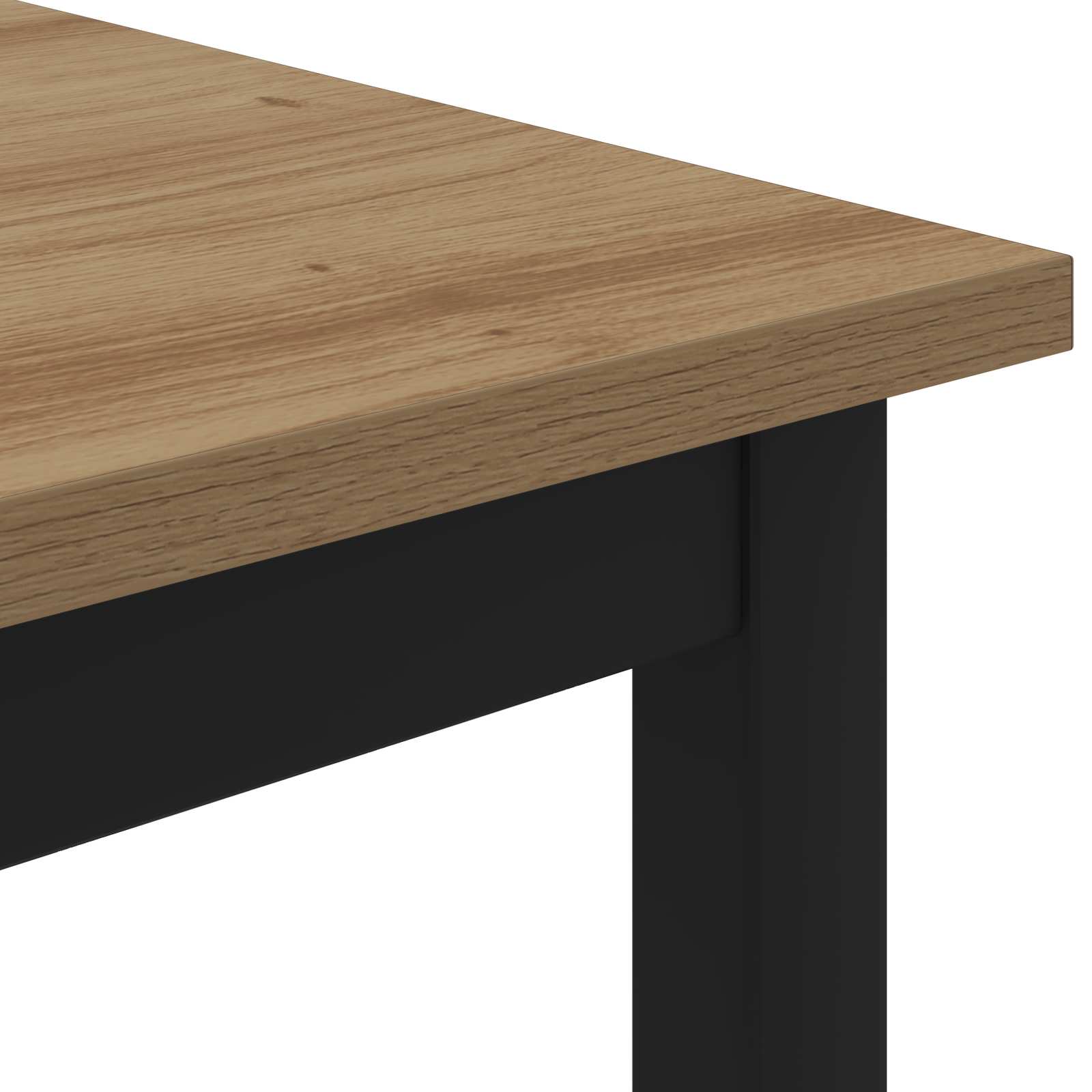 Couchtisch Kunsthandwerk Eiche 80 x 80 x 45 cm Holzwerkstoff