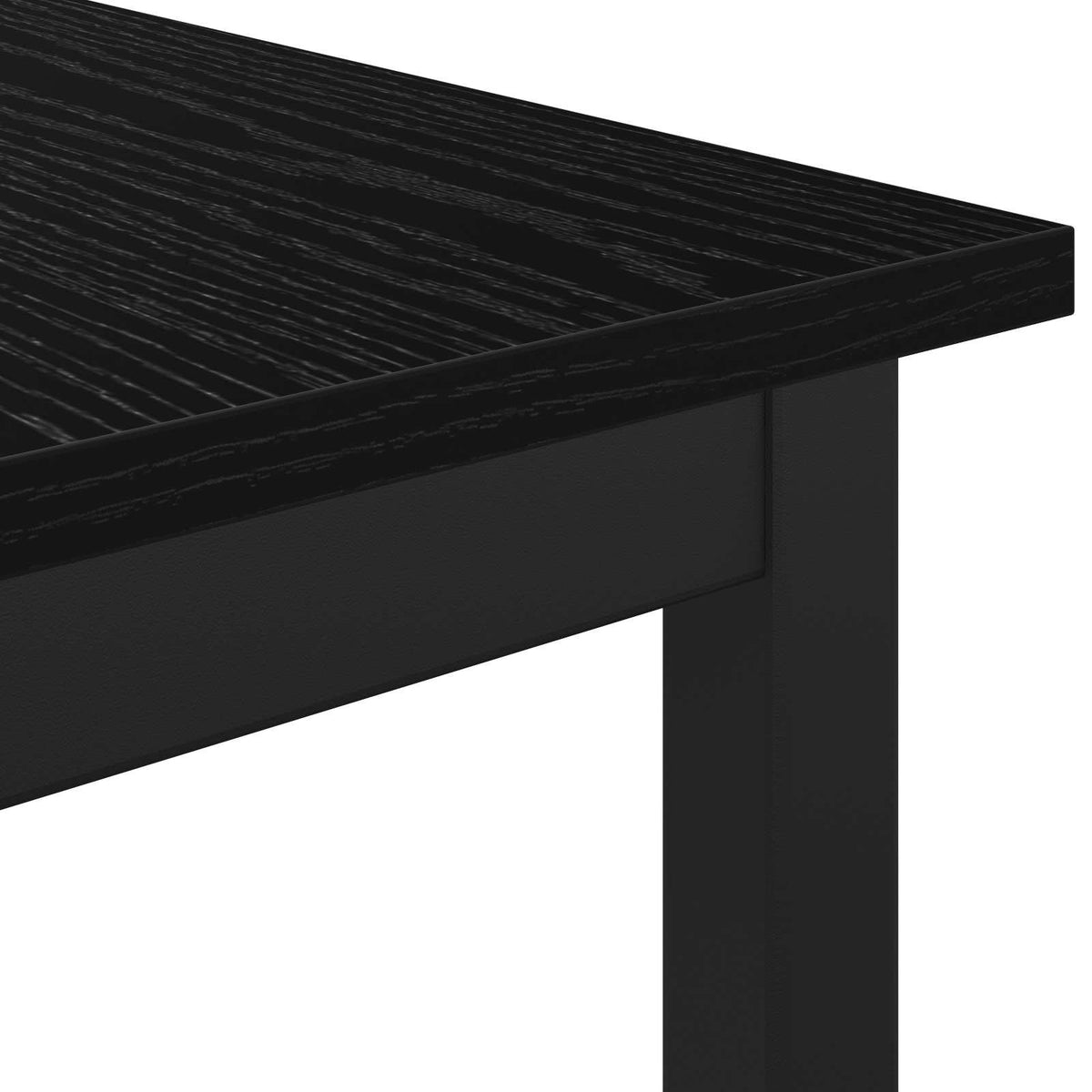 Bank Schwarz Eichen-Optik 80 x 35 x 45 cm Holzwerkstoff