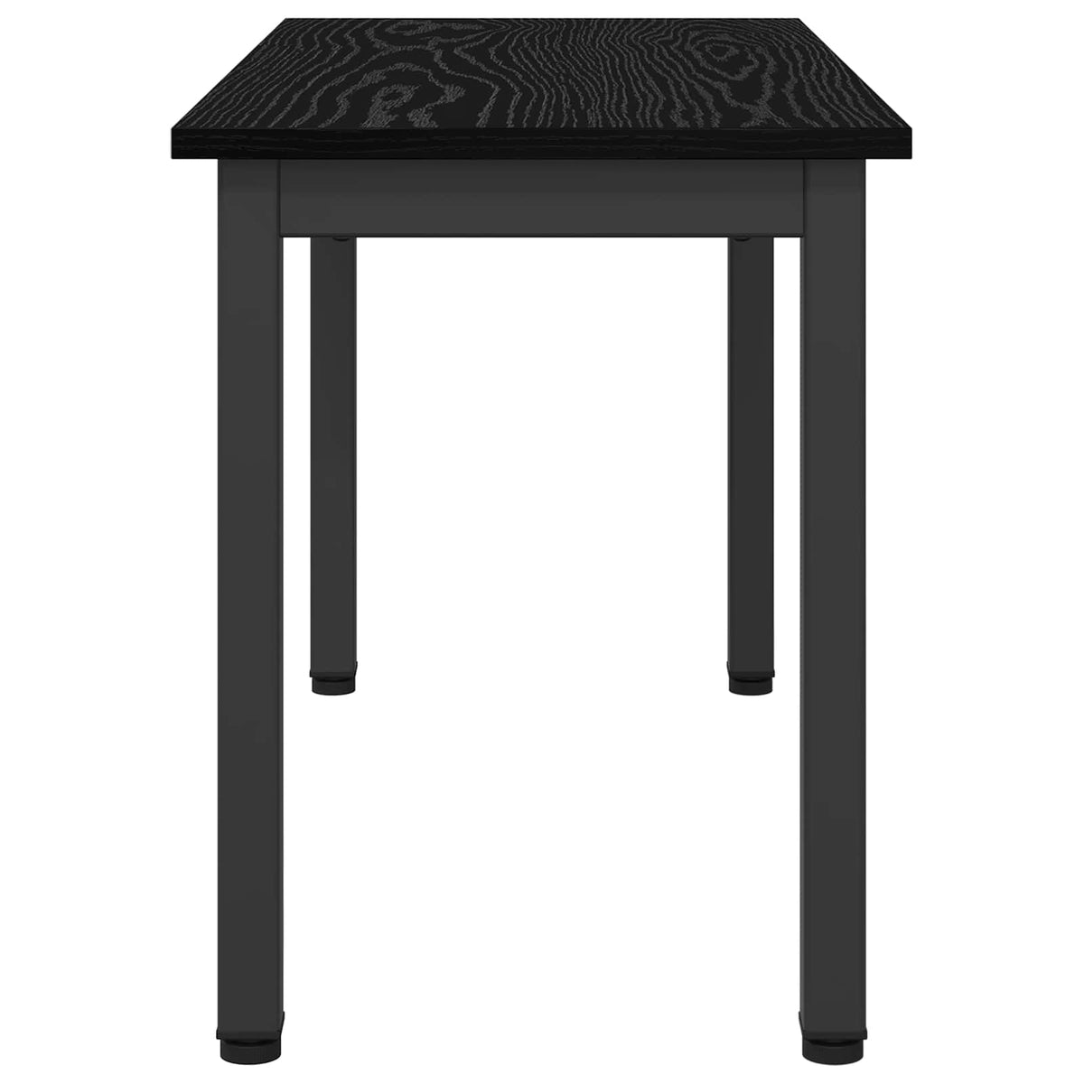 Bank Schwarz Eichen-Optik 80 x 35 x 45 cm Holzwerkstoff