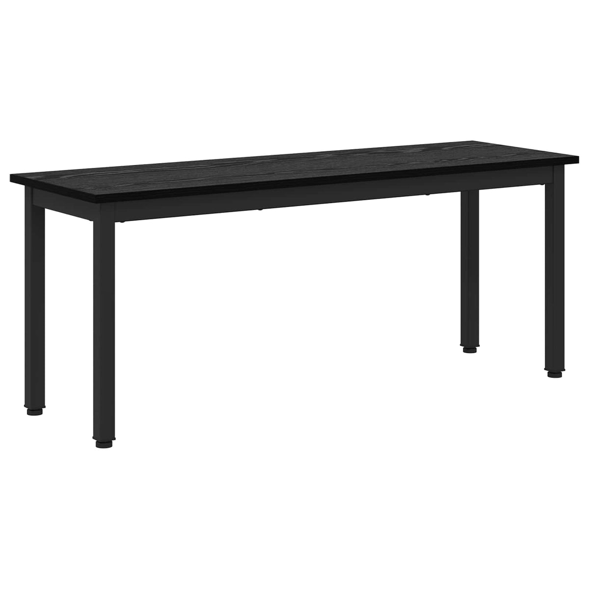 Bank Schwarz Eichen-Optik 110 x 35 x 45 cm Holzwerkstoff