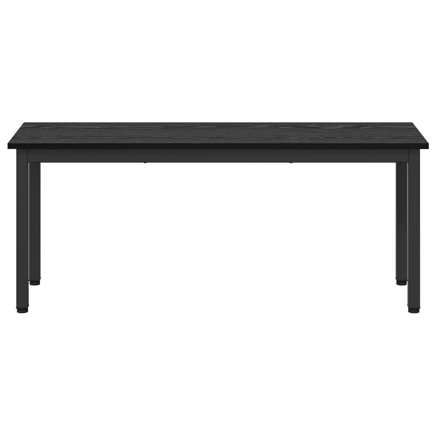 Bank Schwarz Eichen-Optik 110 x 35 x 45 cm Holzwerkstoff