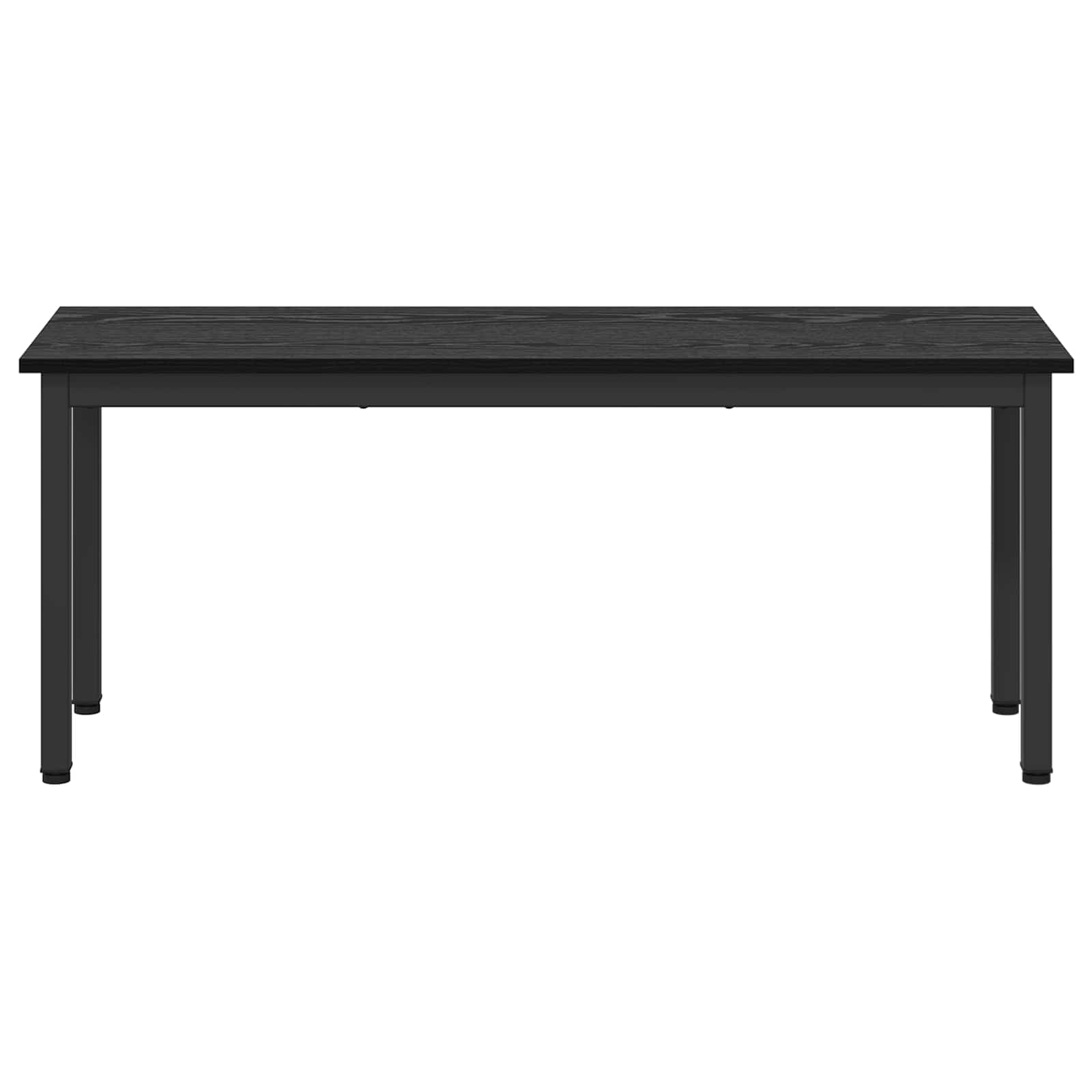 Bank Schwarz Eichen-Optik 110 x 35 x 45 cm Holzwerkstoff