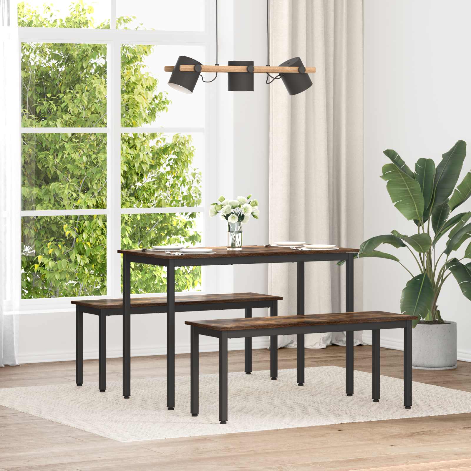 Bank Raucharbe 110 x 35 x 45 cm Holzwerkstoff