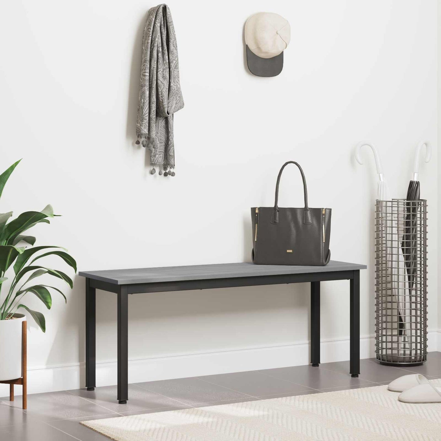Bank Graues Sonoma 110 x 35 x 45 cm Holzwerkstoff