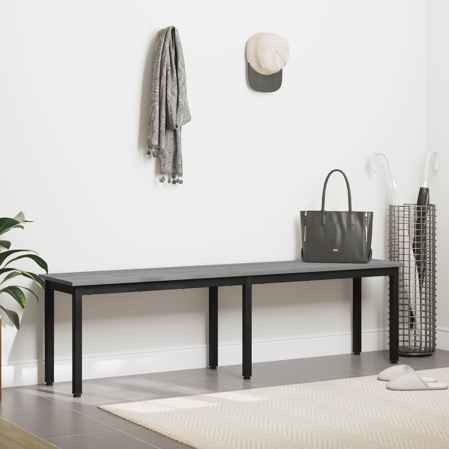 Bank Graues Sonoma 160 x 35 x 45 cm Holzwerkstoff