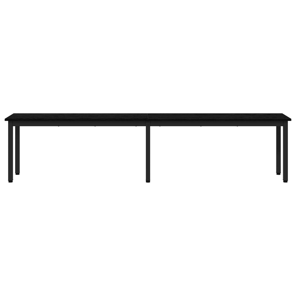 Bank Schwarz Eichen-Optik 200 x 35 x 45 cm Holzwerkstoff