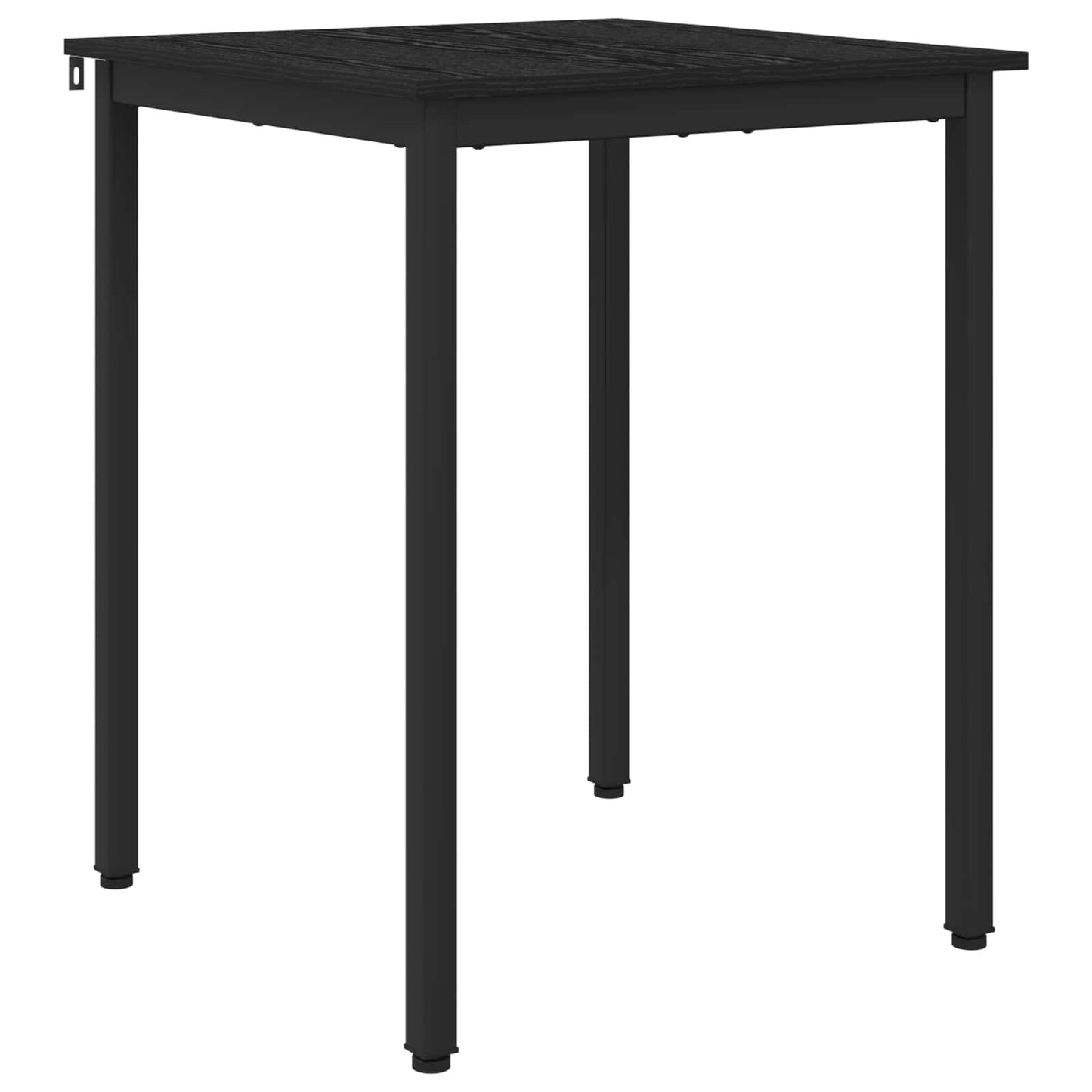 Esstische 60 x 60 x 75 cm Holzwerkstoff Schwarz Eichen-Optik
