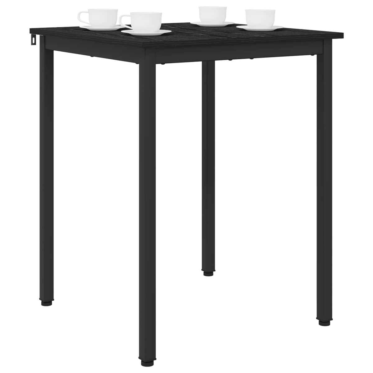 Esstische 60 x 60 x 75 cm Holzwerkstoff Schwarz Eichen-Optik