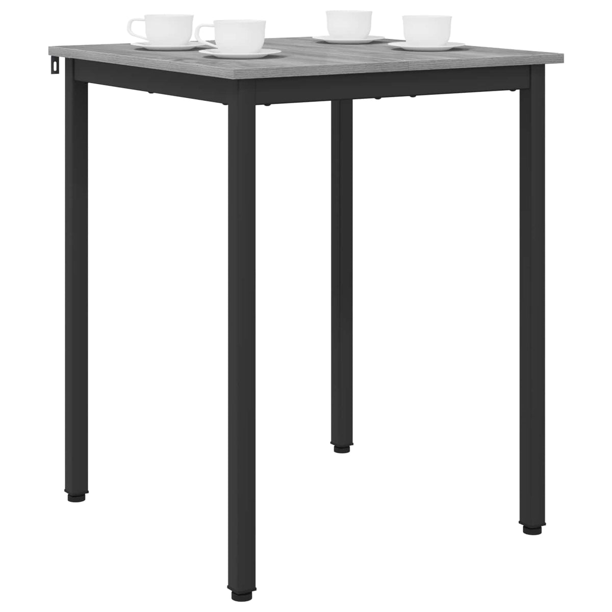 Esstische 60 x 60 x 75 cm Holzwerkstoff Sonoma-Grau Quadratisch