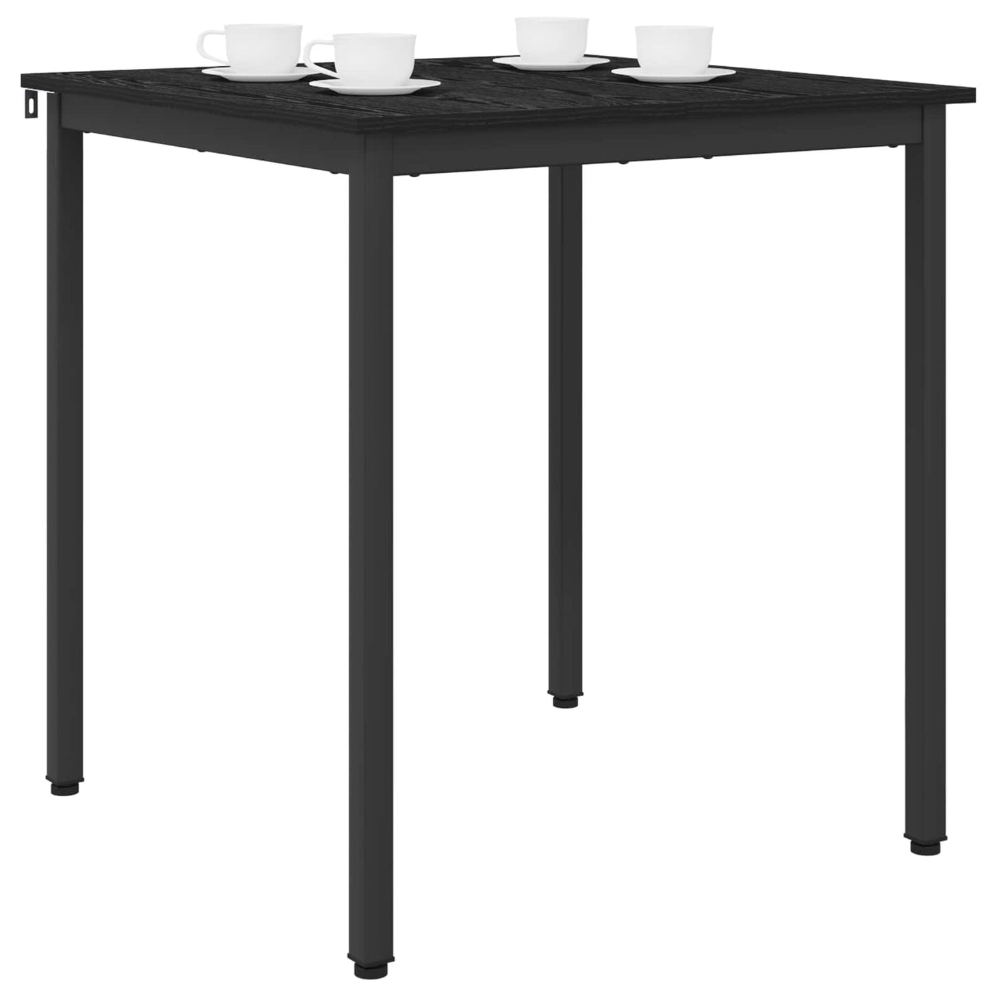 Esstische 70 x 70 x 75 cm Holzwerkstoff Schwarz Eichen-Optik