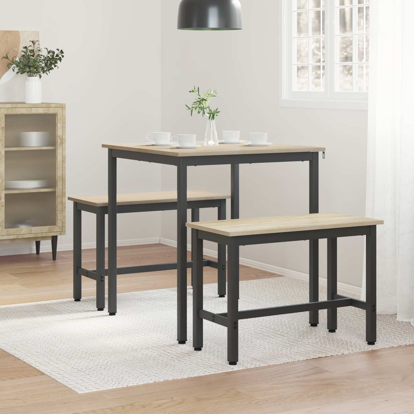 Esstische 70 x 70 x 75 cm Holzwerkstoff Sonoma-Eiche
