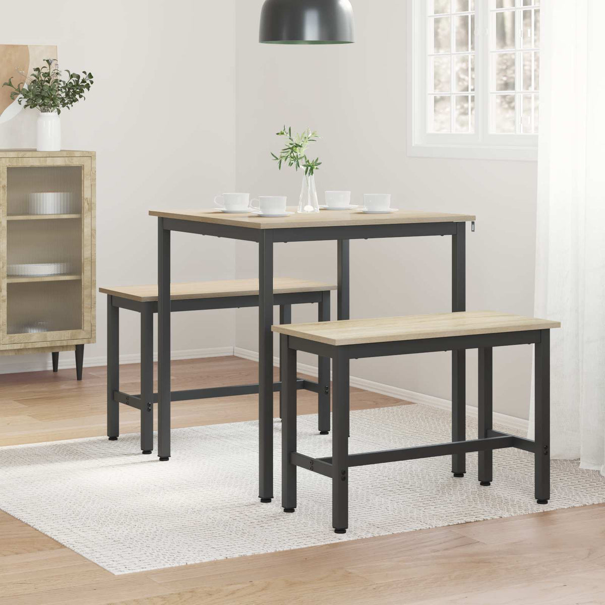 Esstische 70 x 70 x 75 cm Holzwerkstoff Sonoma-Eiche