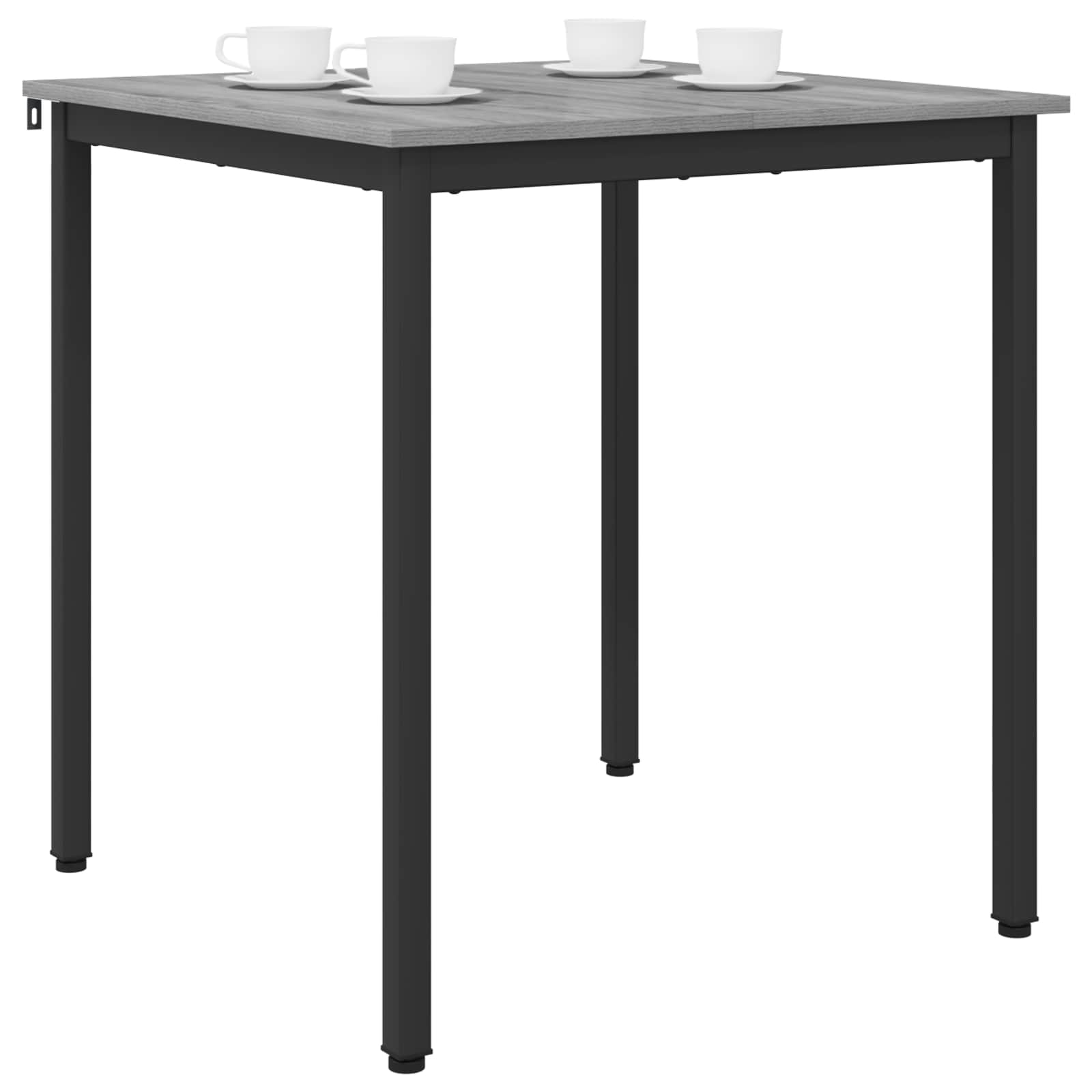 Esstische 70 x 70 x 75 cm Holzwerkstoff Sonoma-Grau Quadratisch