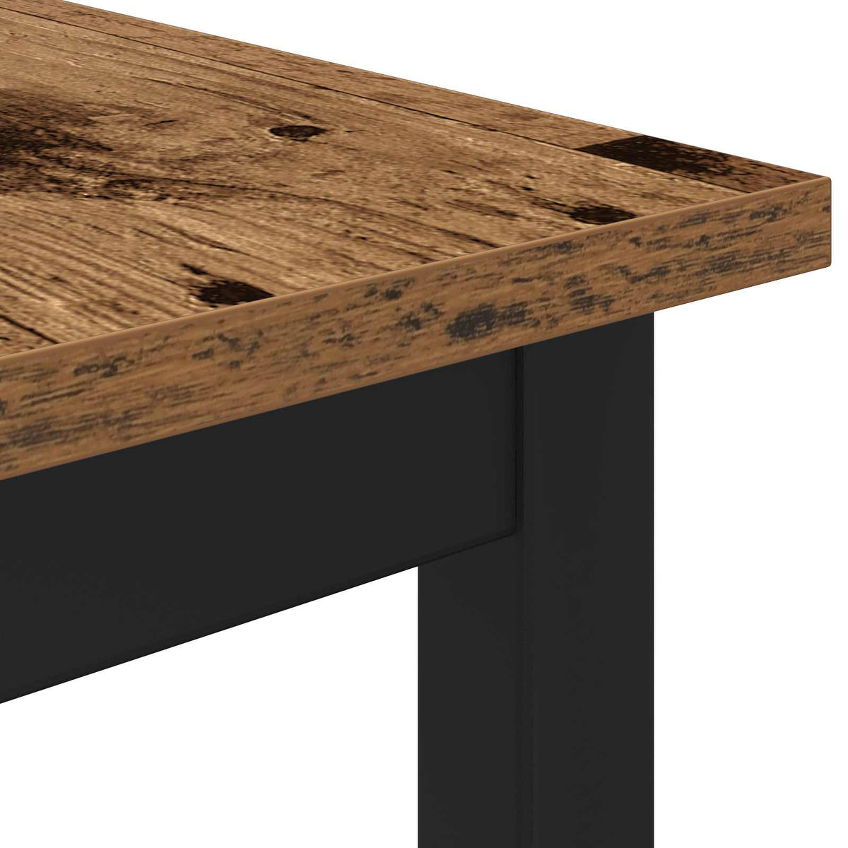 Esstische 70 x 70 x 75 cm Holzwerkstoff Altholz Quadratisch