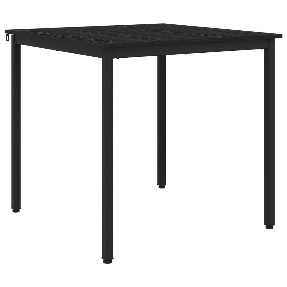 Esstische 80 x 80 x 75 cm Holzwerkstoff Schwarz Eichen-Optik