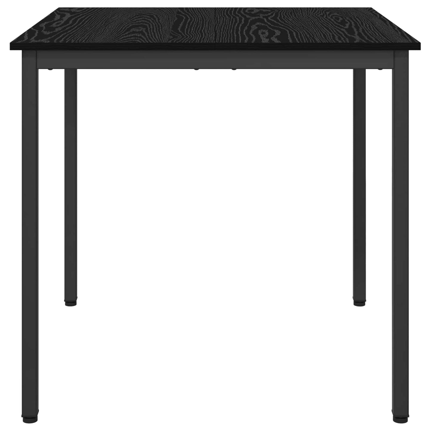 Esstische 80 x 80 x 75 cm Holzwerkstoff Schwarz Eichen-Optik