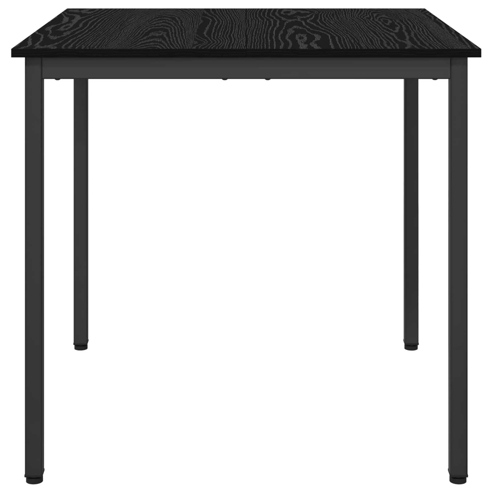 Esstische 80 x 80 x 75 cm Holzwerkstoff Schwarz Eichen-Optik