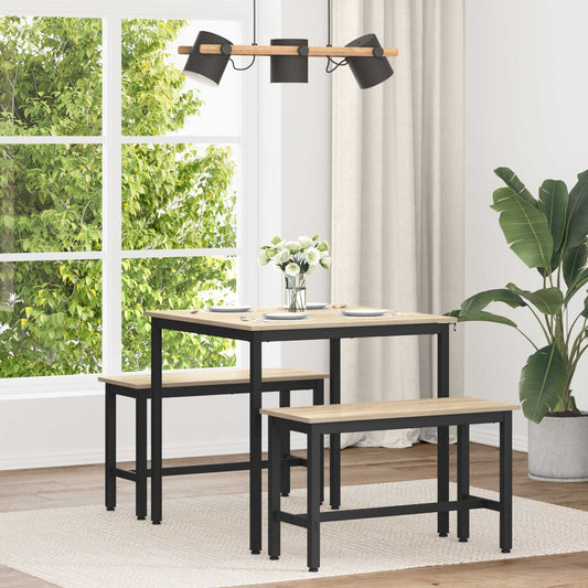 Esstische 80 x 80 x 75 cm Holzwerkstoff Sonoma-Eiche