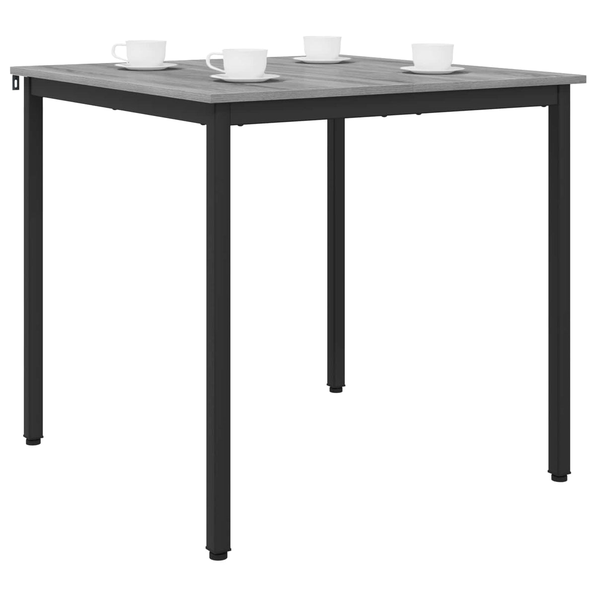 Esstische 80 x 80 x 75 cm Holzwerkstoff Sonoma-Grau Quadratisch