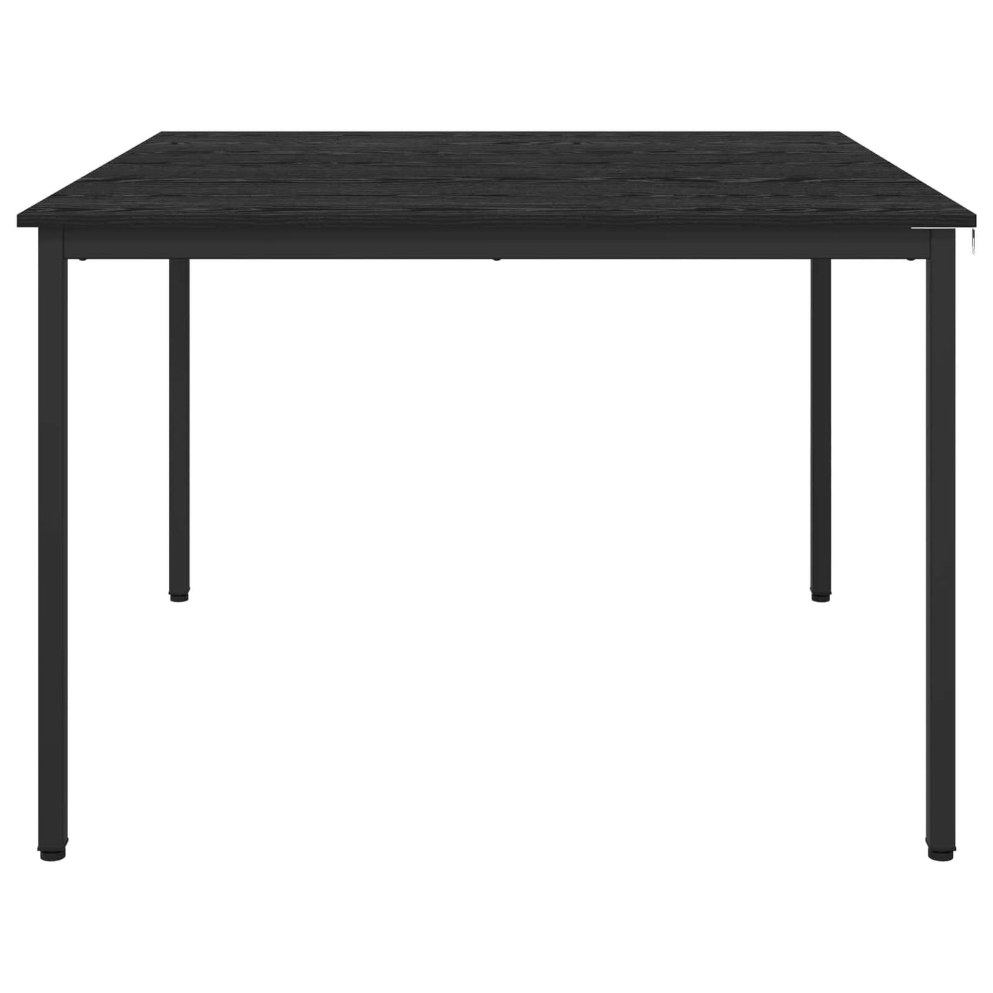 Esstische 110 x 110 x 75 cm Holzwerkstoff Schwarz Eichen-Optik