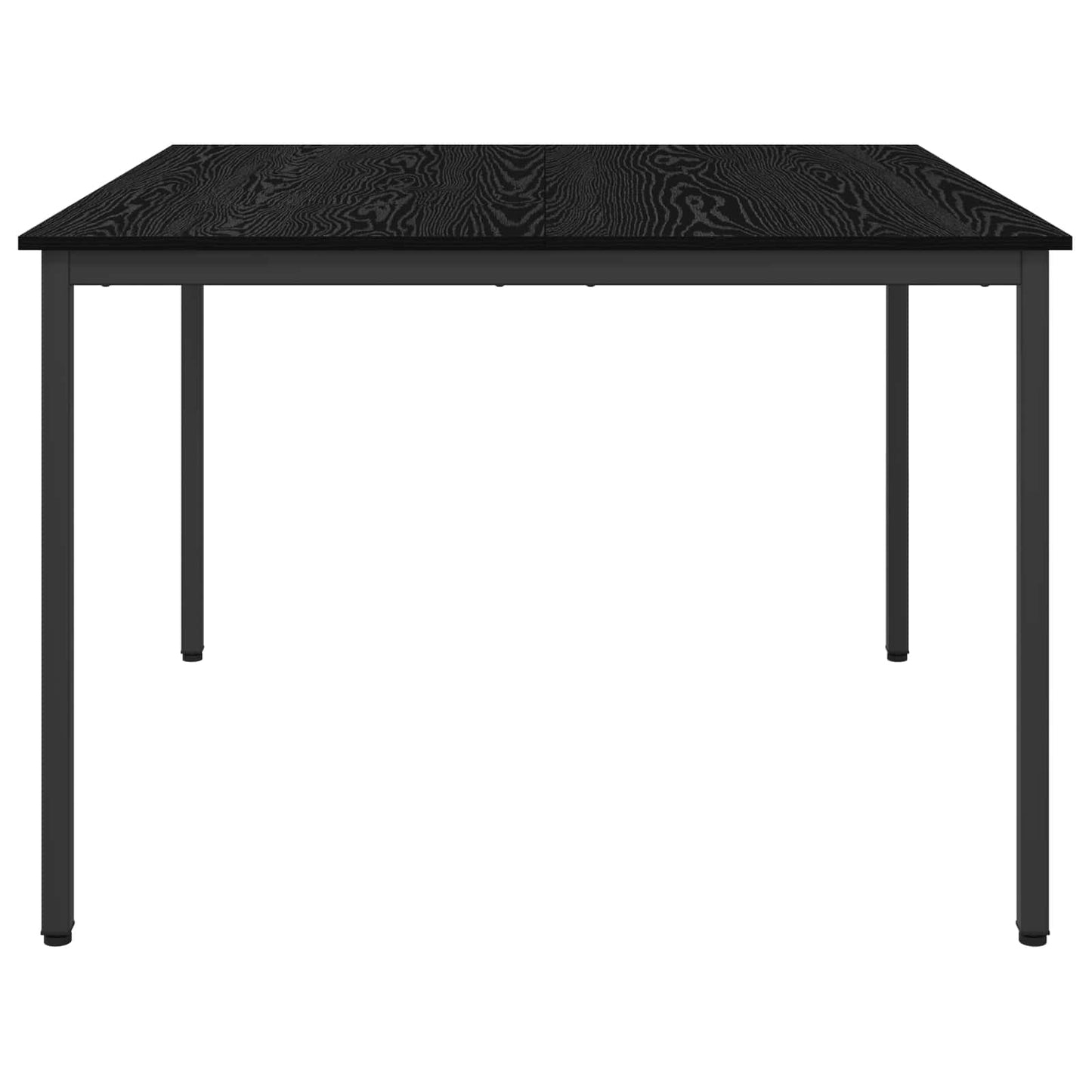 Esstische 110 x 110 x 75 cm Holzwerkstoff Schwarz Eichen-Optik