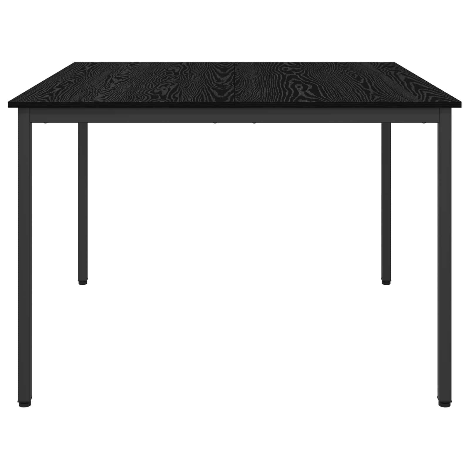 Esstische 110 x 110 x 75 cm Holzwerkstoff Schwarz Eichen-Optik
