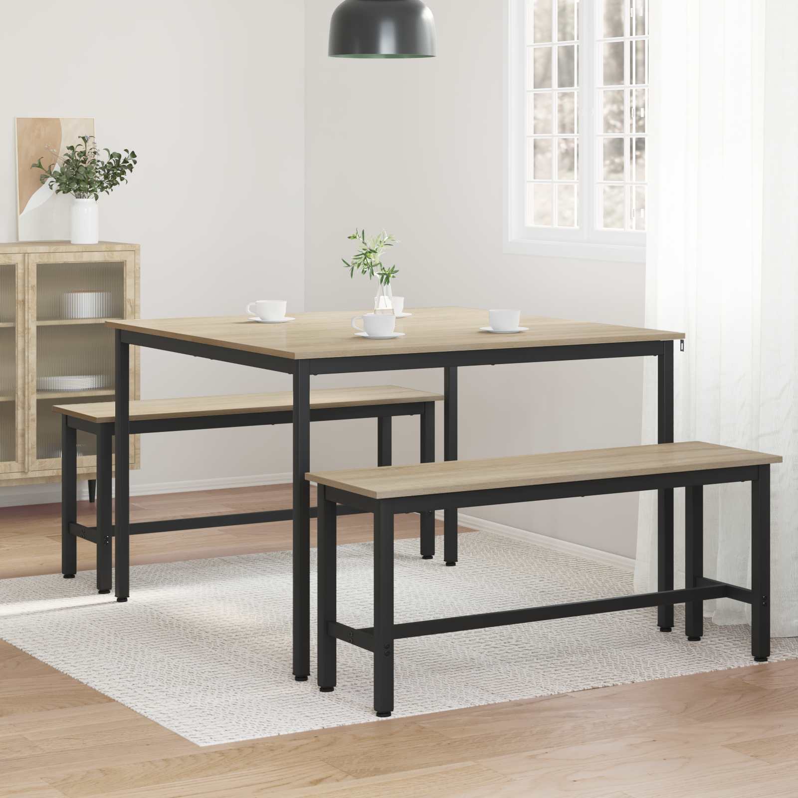 Esstische 110 x 110 x 75 cm Holzwerkstoff Sonoma-Eiche