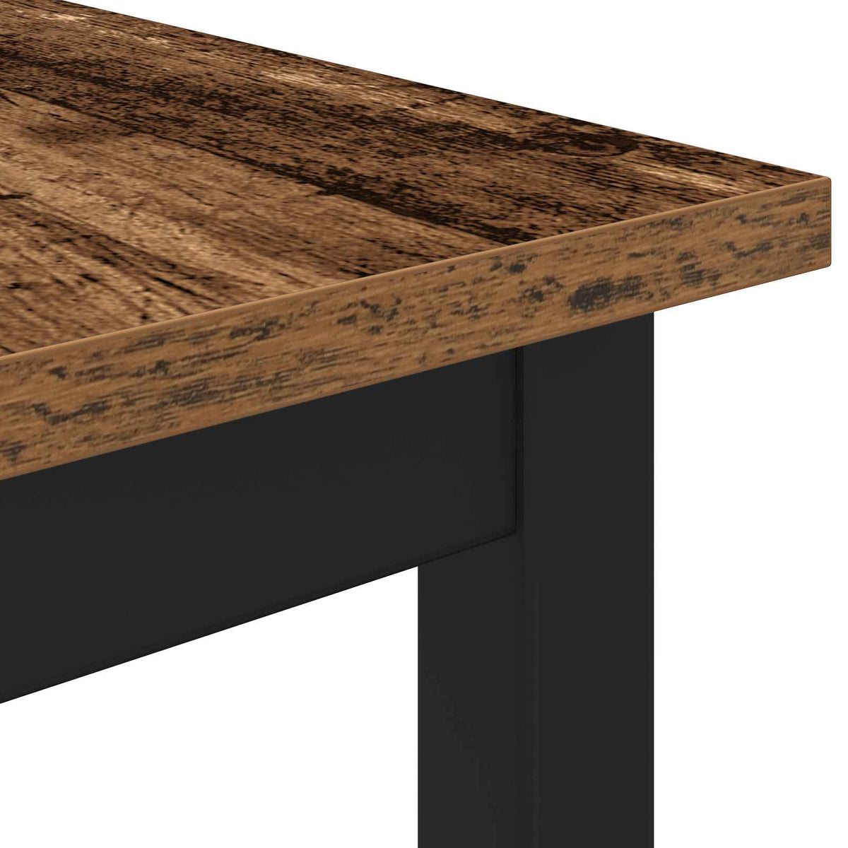 Esstische 110 x 110 x 75 cm Holzwerkstoff Altholz Rechteckig