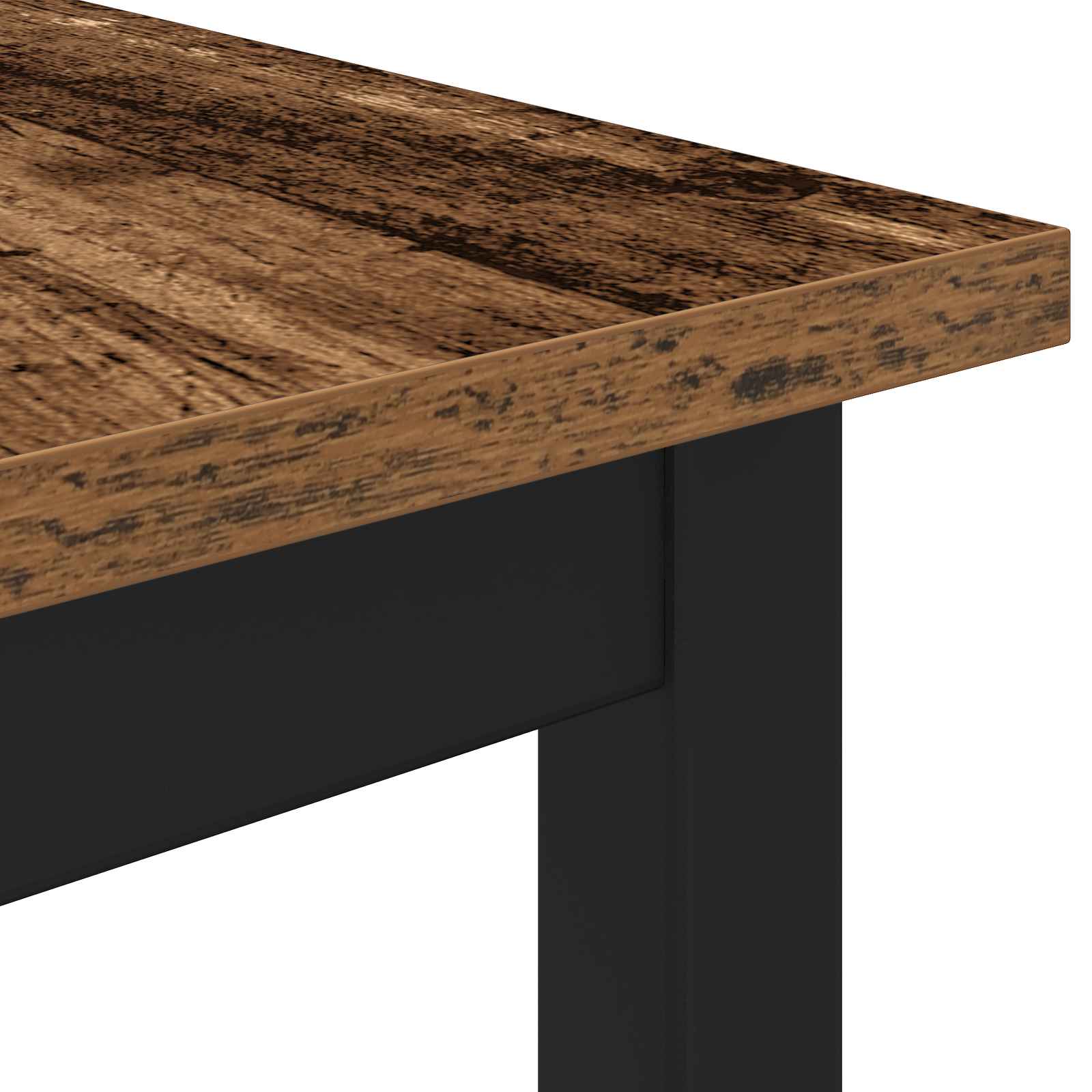 Esstische 110 x 110 x 75 cm Holzwerkstoff Altholz Rechteckig