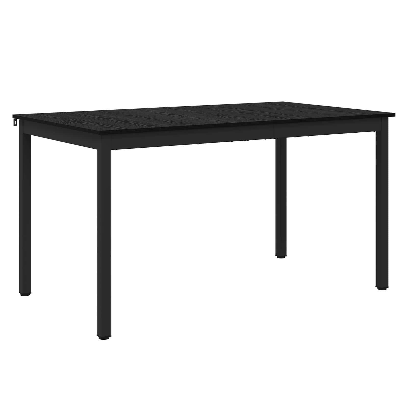Esstische 140 x 80 x 75 cm Holzwerkstoff Schwarz Eichen-Optik