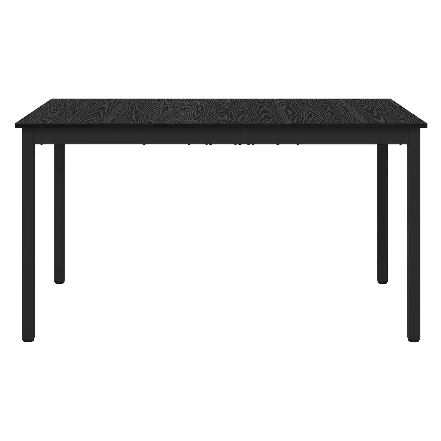 Esstische 140 x 80 x 75 cm Holzwerkstoff Schwarz Eichen-Optik