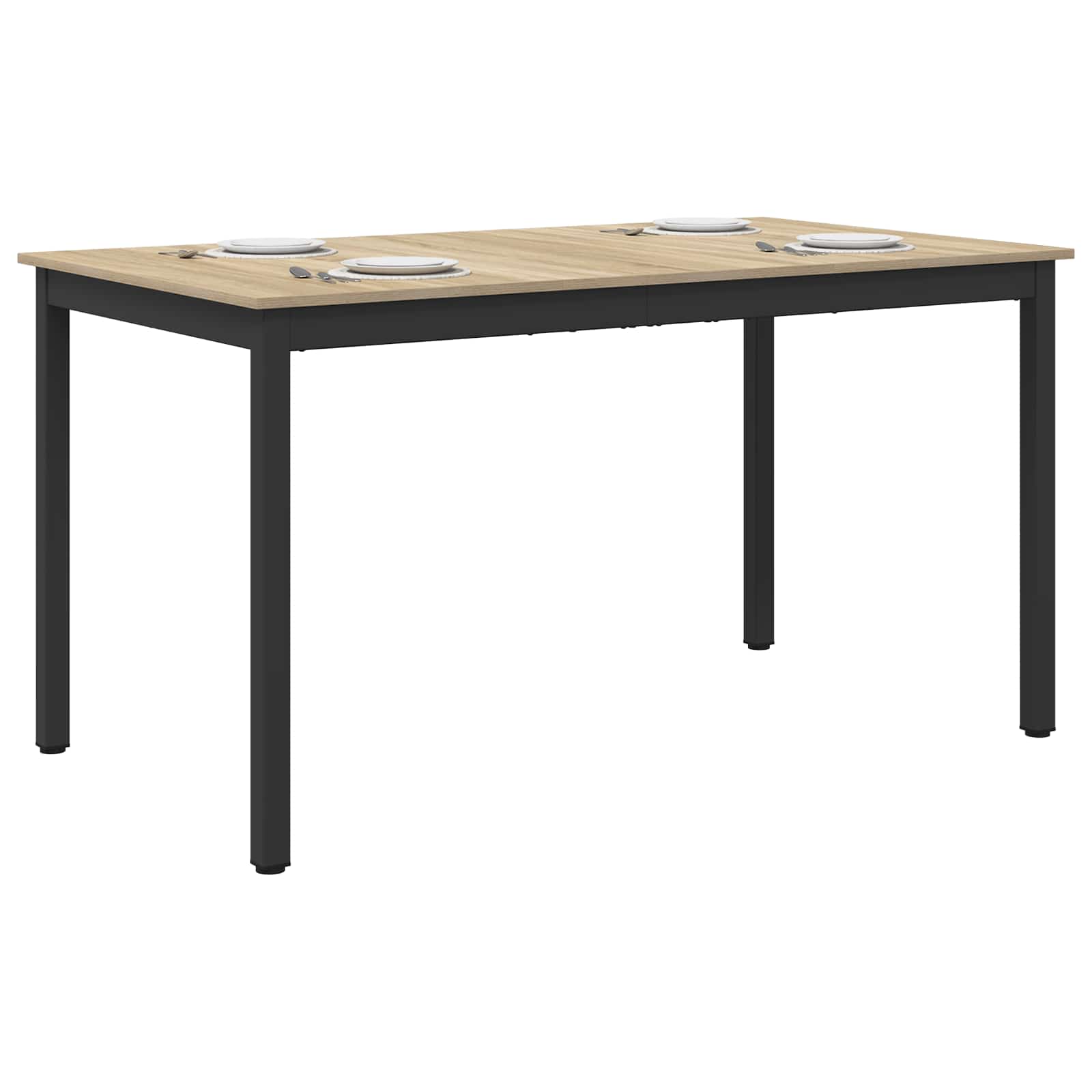 Esstische 140 x 80 x 75 cm Holzwerkstoff Sonoma-Eiche