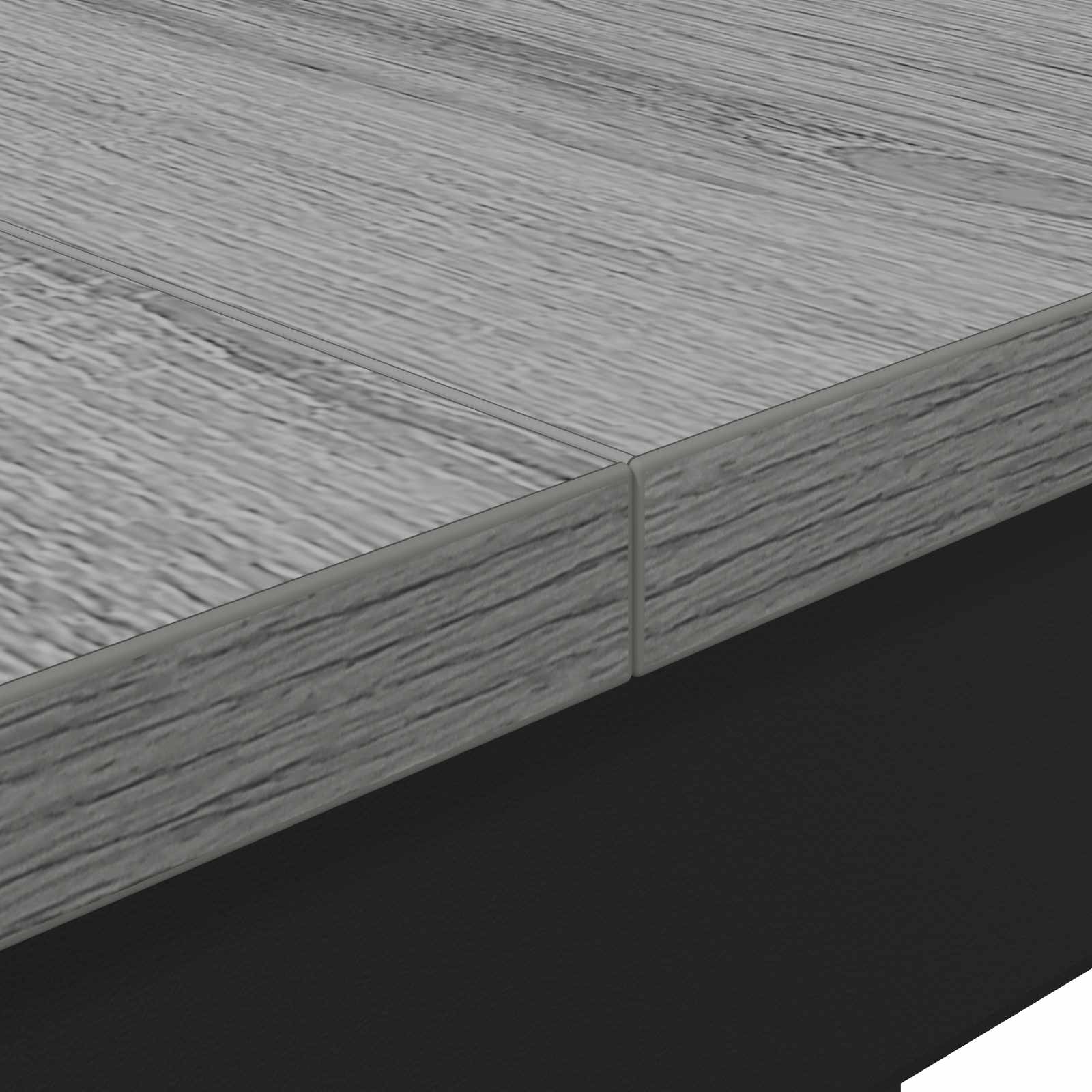 Esstische 140 x 80 x 75 cm Holzwerkstoff Sonoma-Grau Rechteckig