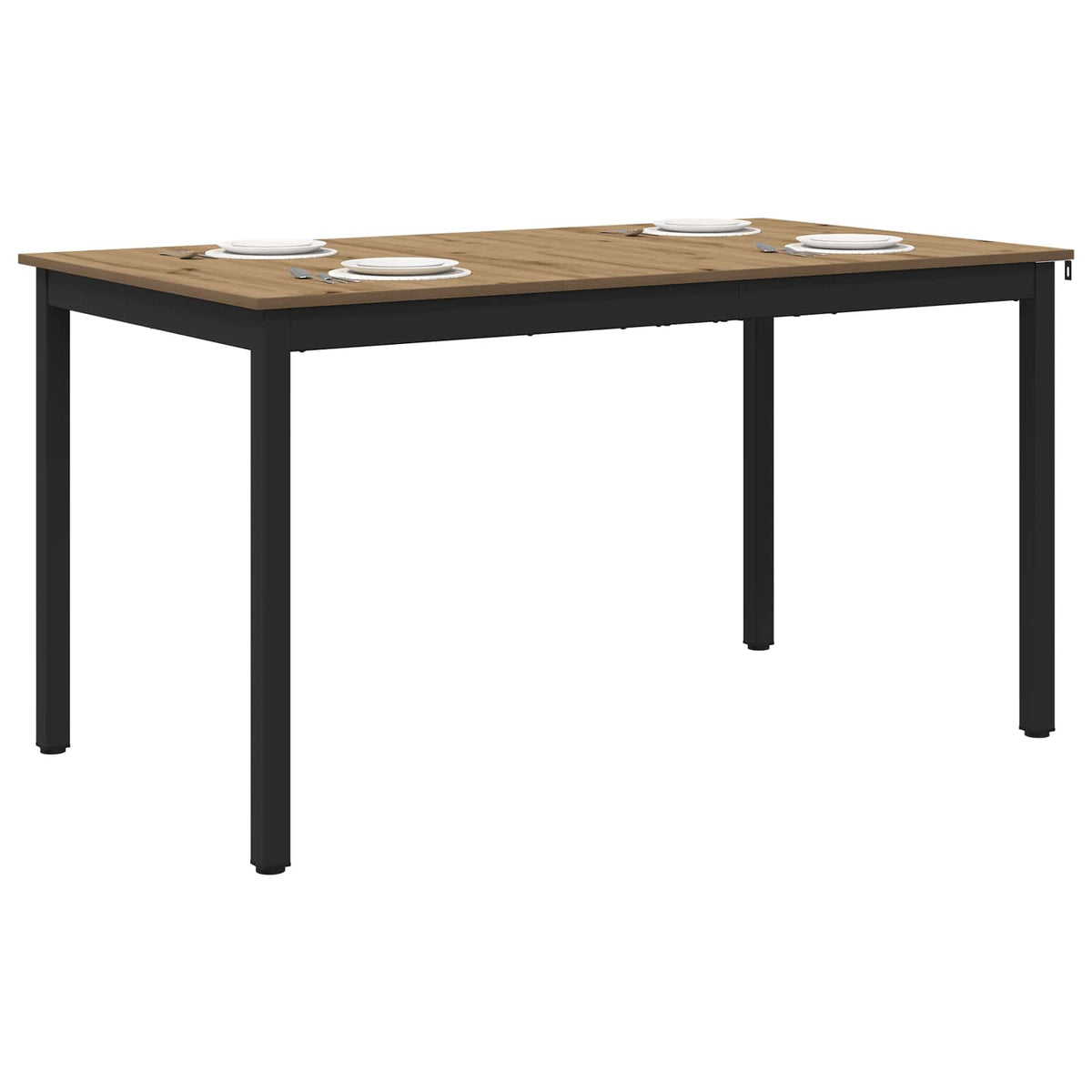 Esstische 140 x 80 x 75 cm Holzwerkstoff Artisan-Eiche