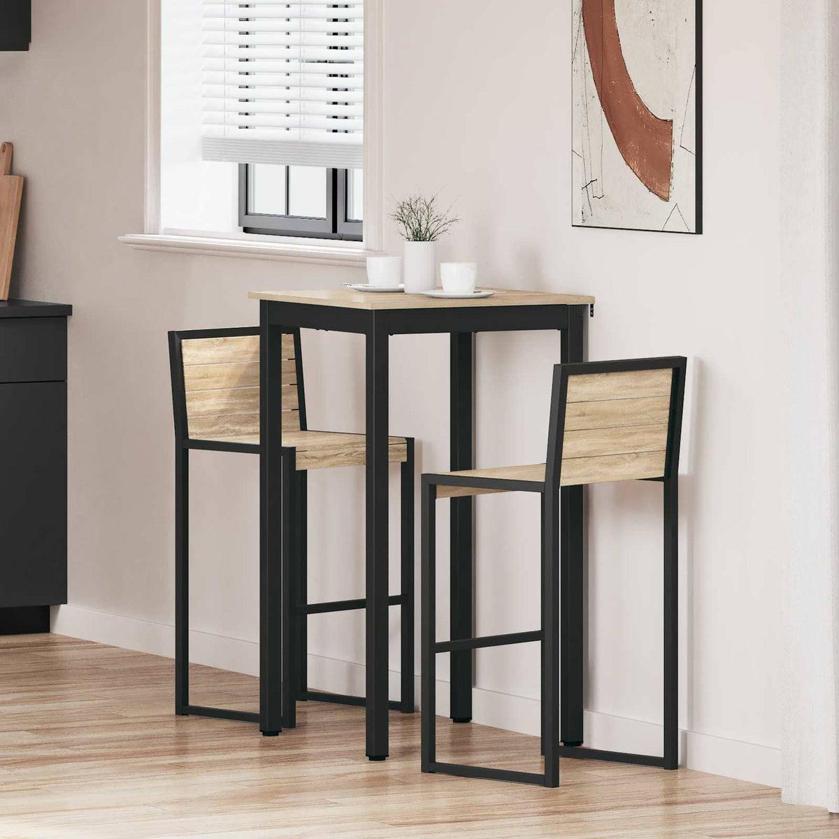 Stehtisch Holzwerkstoff Quadratisch