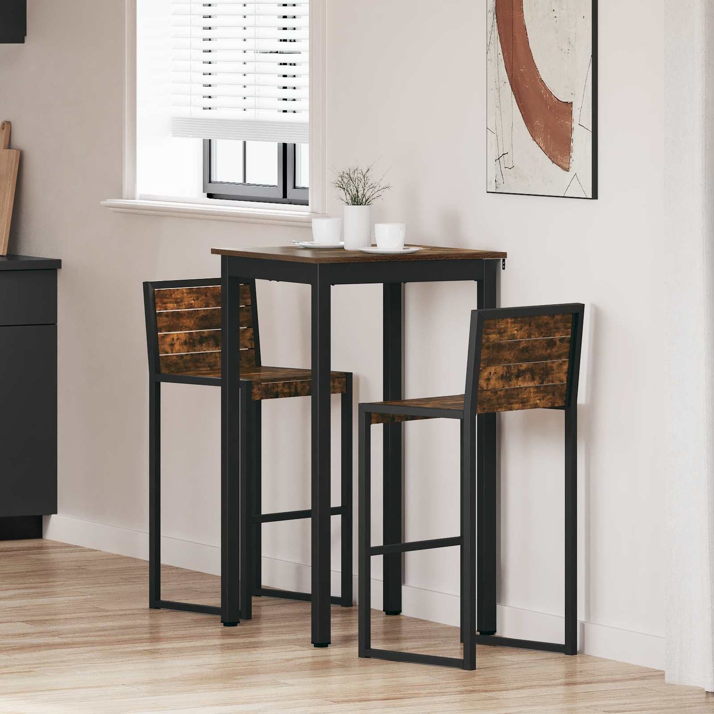 Stehtisch Holzwerkstoff Quadratisch